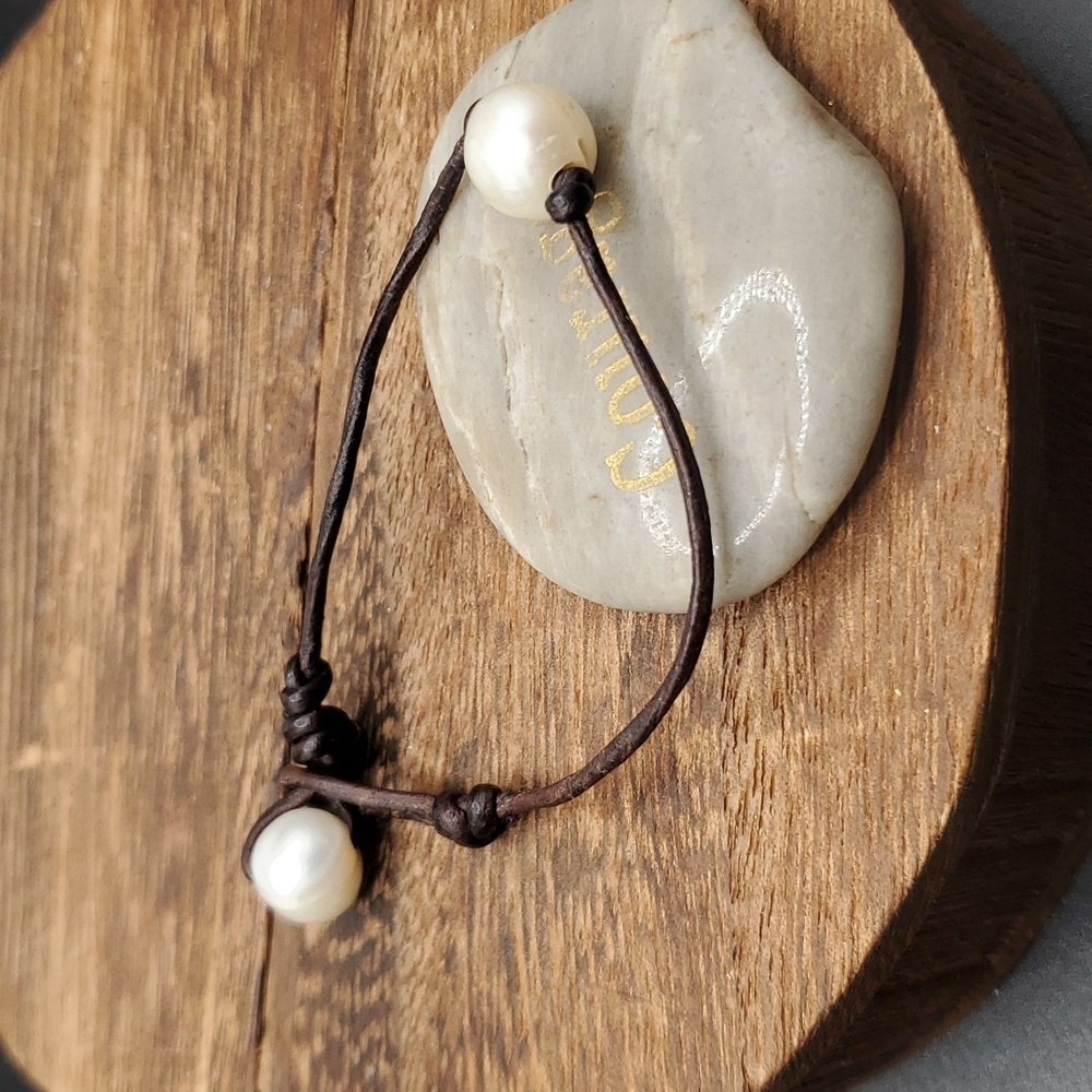 B2907 dainty‎ simplistic pearl bracelet
